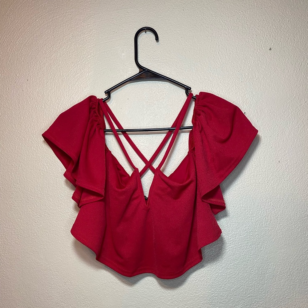 Boohoo Vibrant Red Apparel